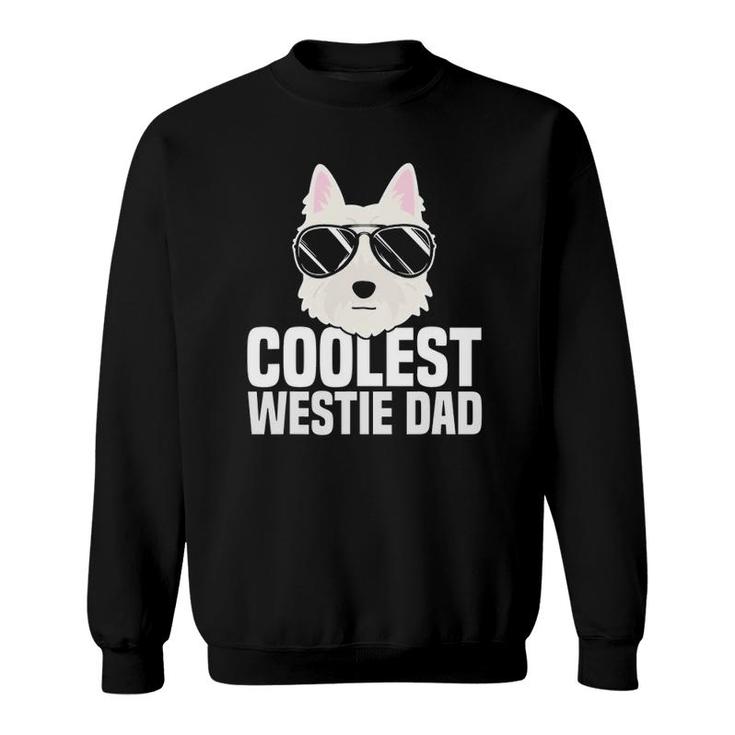 Mens Coolest Westie Dad West Highland White Terrier Dog Lover Gift Sweatshirt