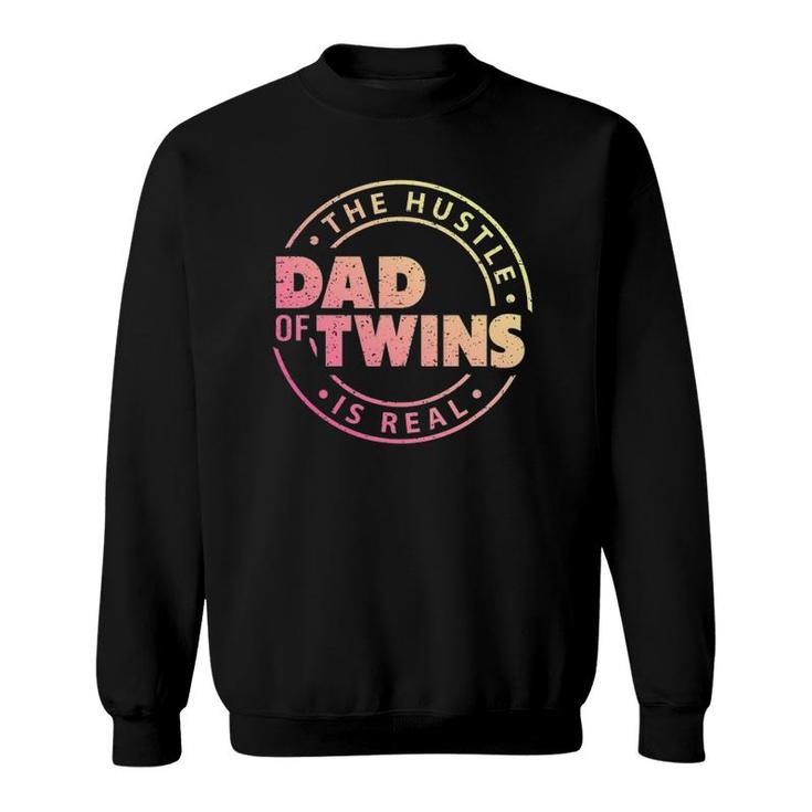 Mens Dad Of Twins  Funny New Dad To Be Tired Love Proud Cute Sweatshirt
