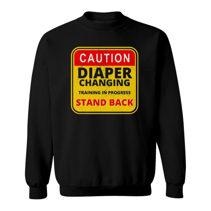 Mens Daddy Diaper Kit New Dad Survival Dad's Baby Changing Outfit Sweatshirt