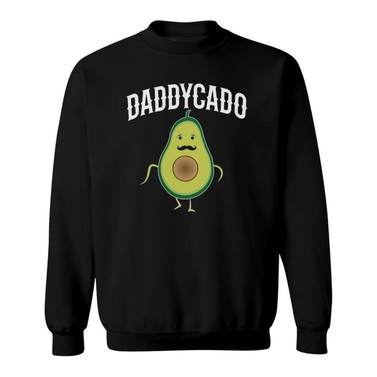 Mens Daddycado Funny Avocado Daddy Announcement Sweatshirt