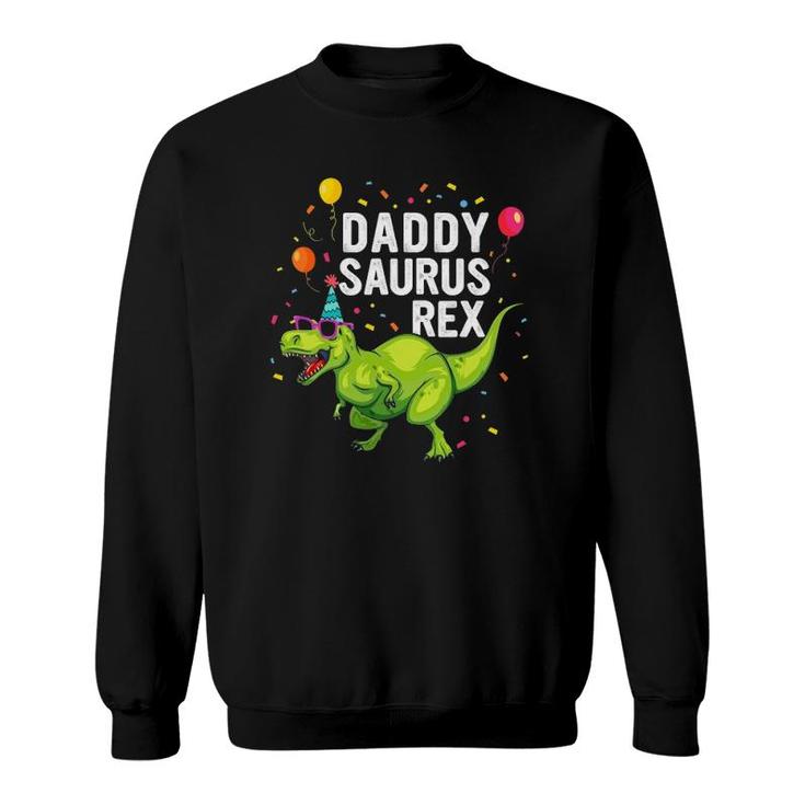 Mens Daddysaurusrex Dinosaur Daddy Family Matching Sweatshirt
