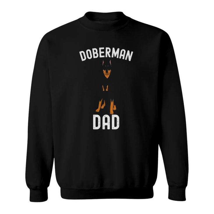 Mens Doberman Dad Father's Day Men Doberman Lover Owner Funny Dog Sweatshirt