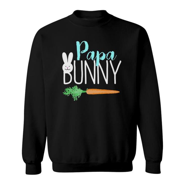 Mens Easter Papa Bunny Family Couples Sweatshirt
