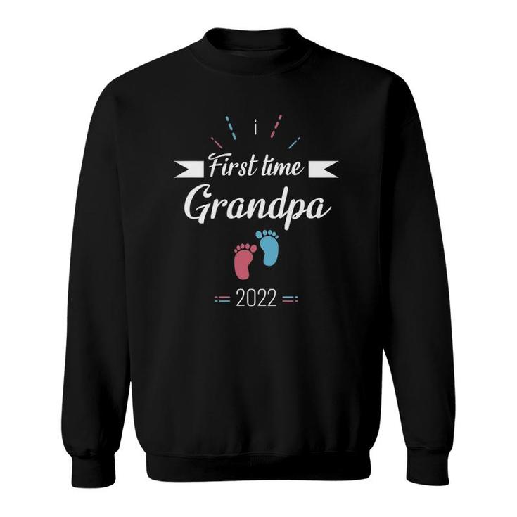 Mens First Time Grandpa 2022 Gift Sweatshirt