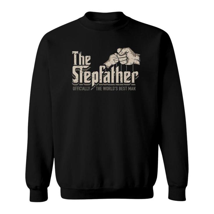 Mens Funny Stepdad Gifts Stepfather Officially World's Best Man Sweatshirt