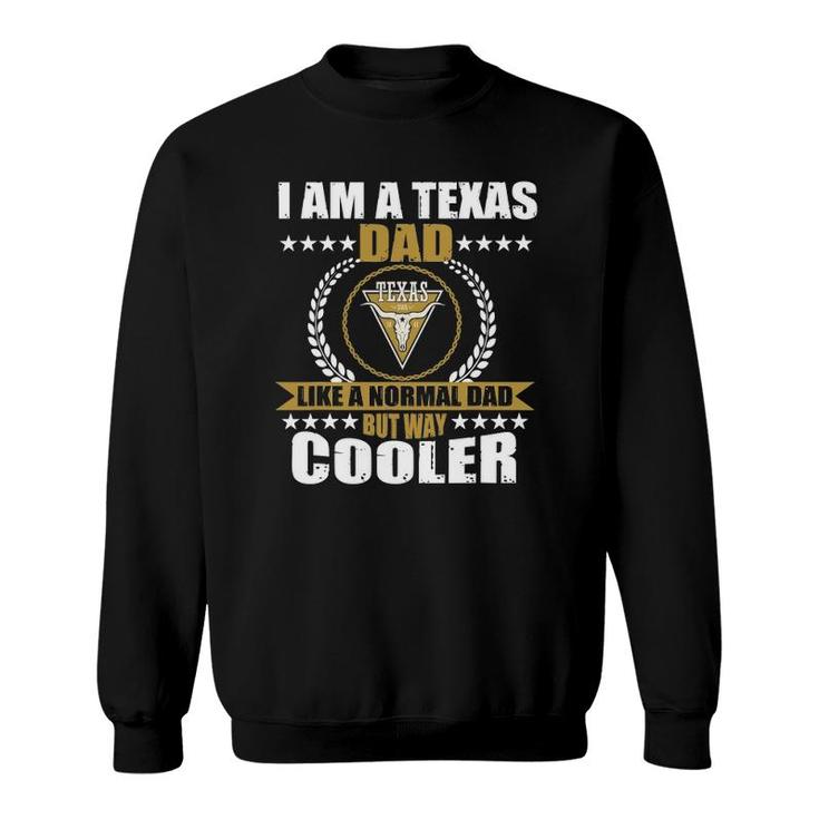 Mens Great Texas Dad Saying Texan Design Usa Longhorn For Men Sweatshirt