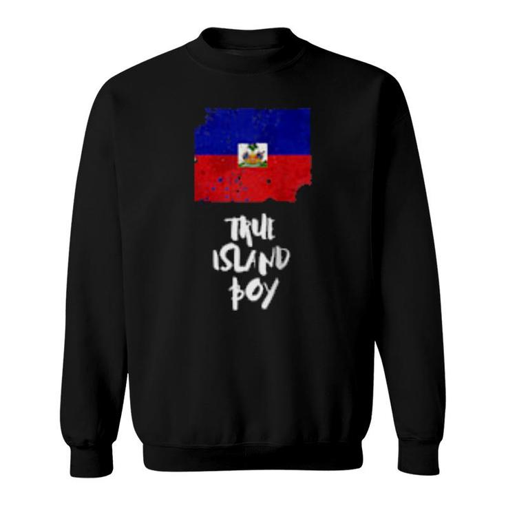 Mens Island Boy Haiti True  Sweatshirt