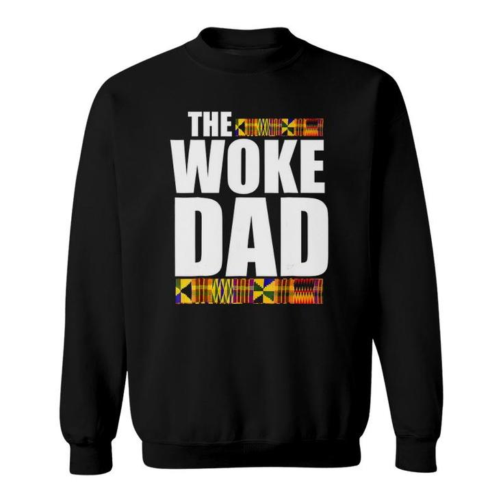 Mens Oheneba The Woke Dad Father's Day Black Pride Sweatshirt