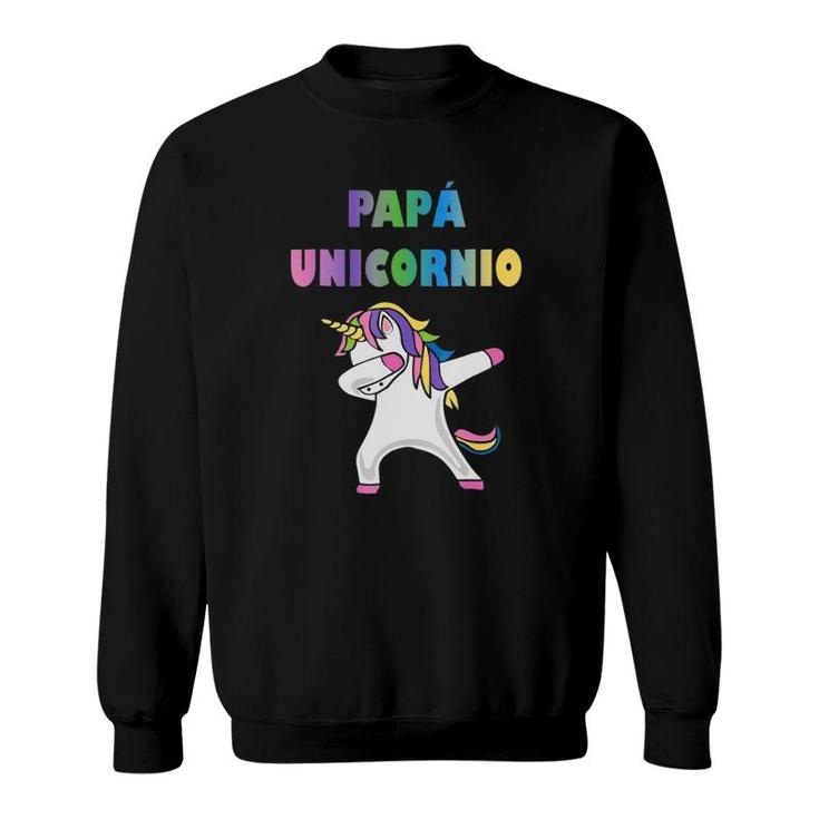 Mens Playeras De Unicornio Para Familia - Papa Unicornio Sweatshirt