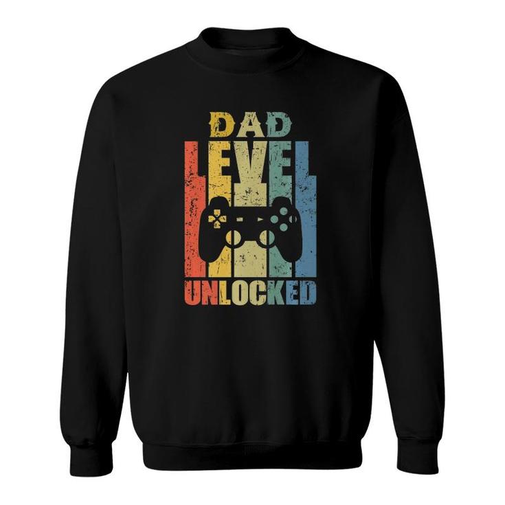 Mens Pregnancy Announcement Dad Level Unlocked Soon To Be Father Sweatshirt