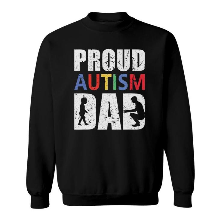 Mens Proud Autism Dad Sweatshirt