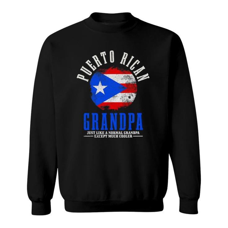 Mens Puerto Rican Grandpa Puerto Rico Flag Pride Sweatshirt