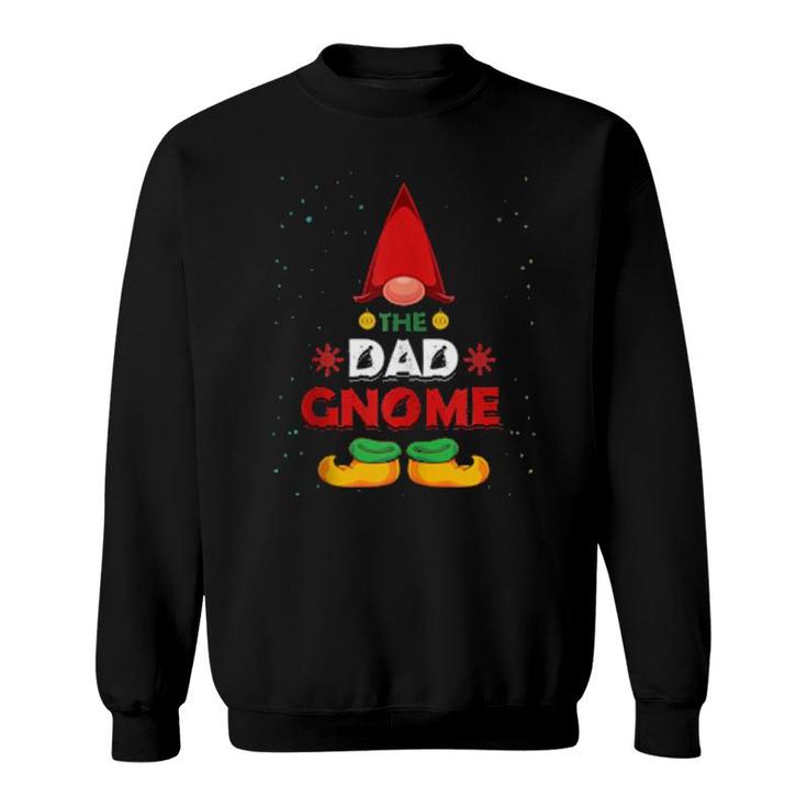Mens The Dad Gnome Xmas Family Matching Pajama Christmas Gnome  Sweatshirt