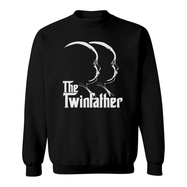 Mens The Twinfather Funny Father Of Twins Dad Gift Sweatshirt