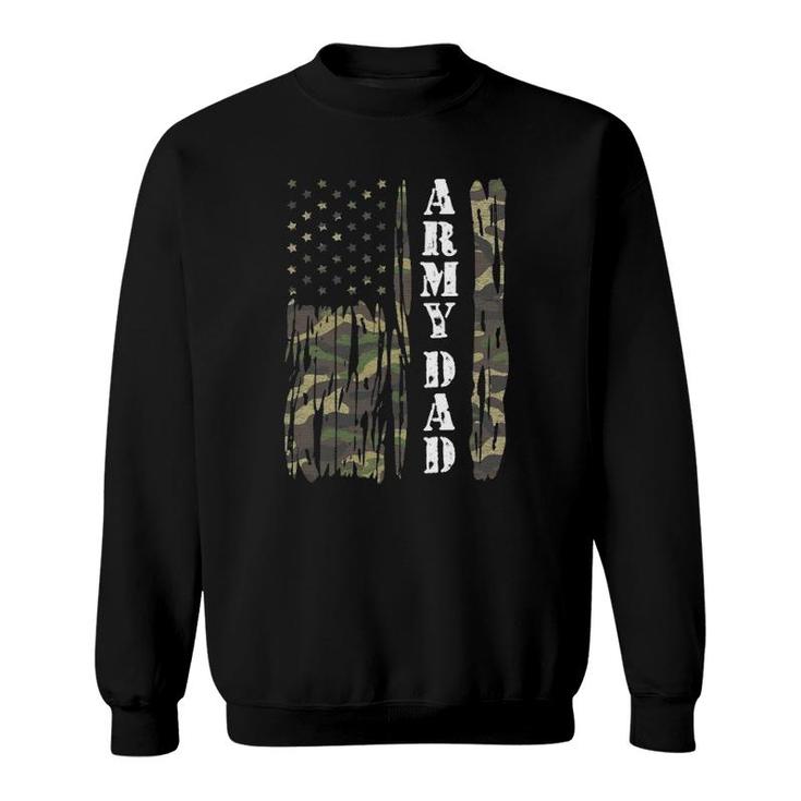 Mens Vintage Us Flag Army Dad Veteran Father Father's Day Gift Sweatshirt