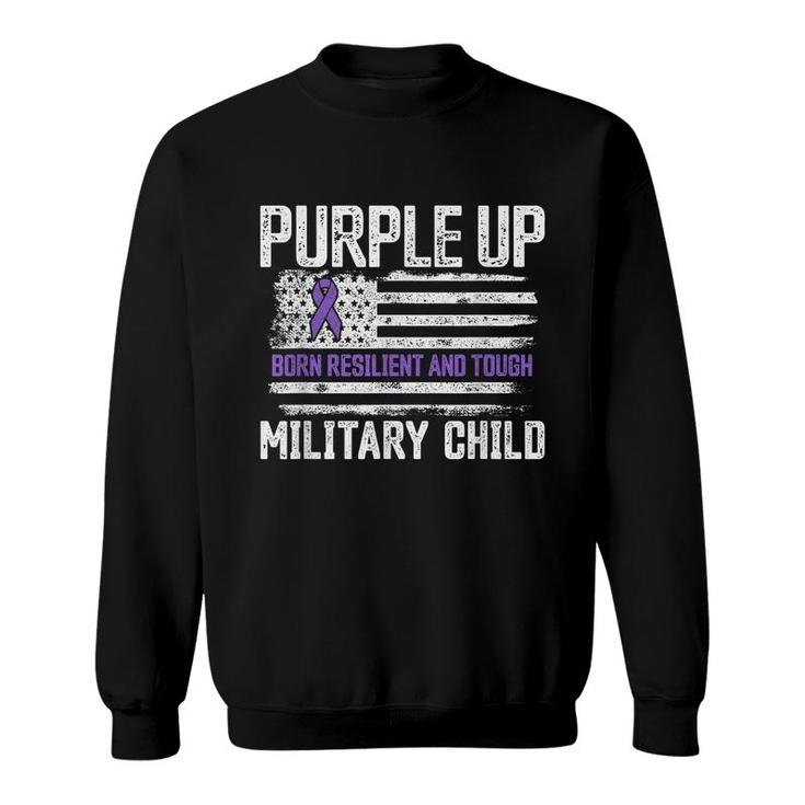 Military Child  Military Kids Purple Up Military Child  Sweatshirt