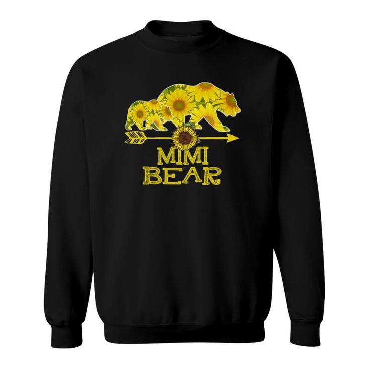 Mimi Bear Bear Sunflower Mother Father Gifts Sweatshirt