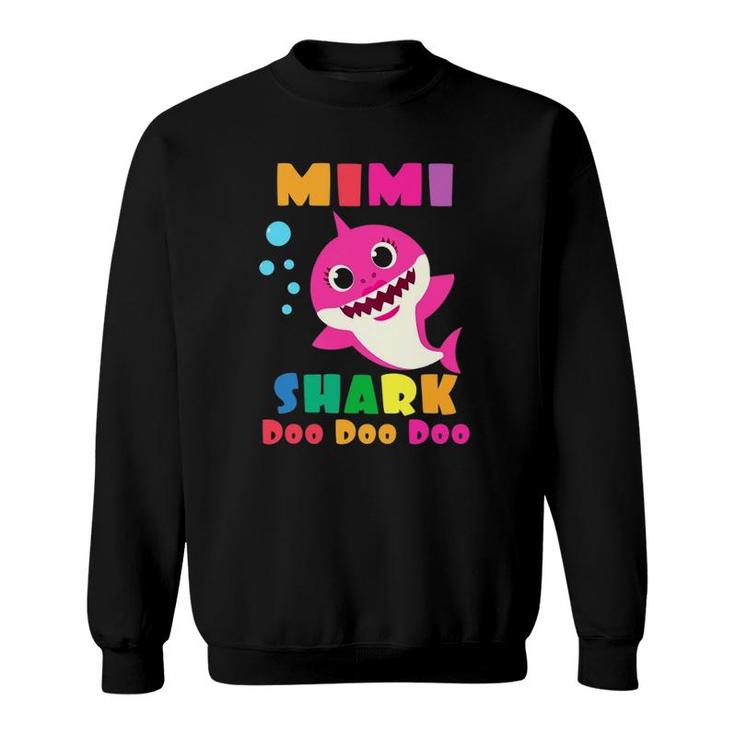 Mimi Shark Funny Mothers Day Gift For Womens Mom Sweatshirt