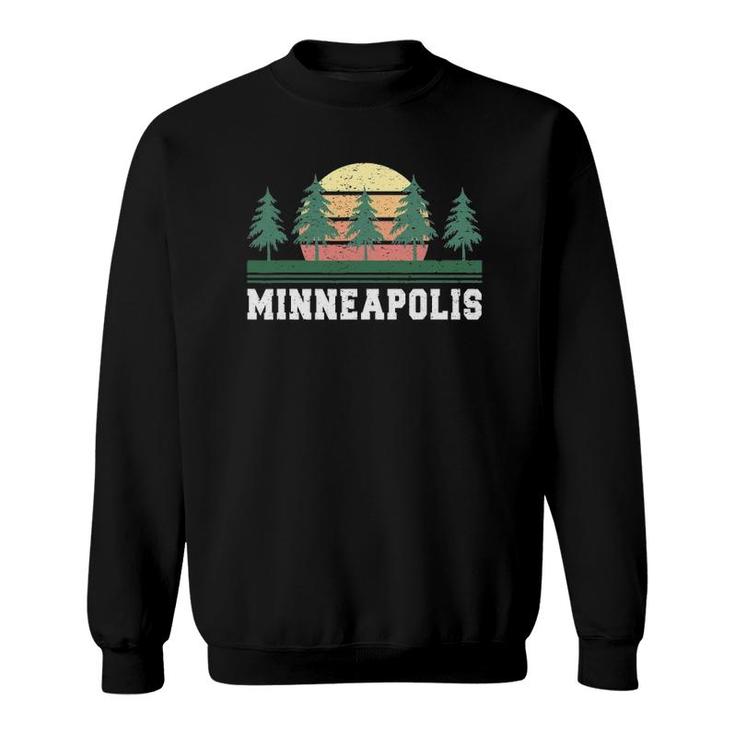 Minneapolis Retro Vintage City Men Women Kids Gift Sweatshirt