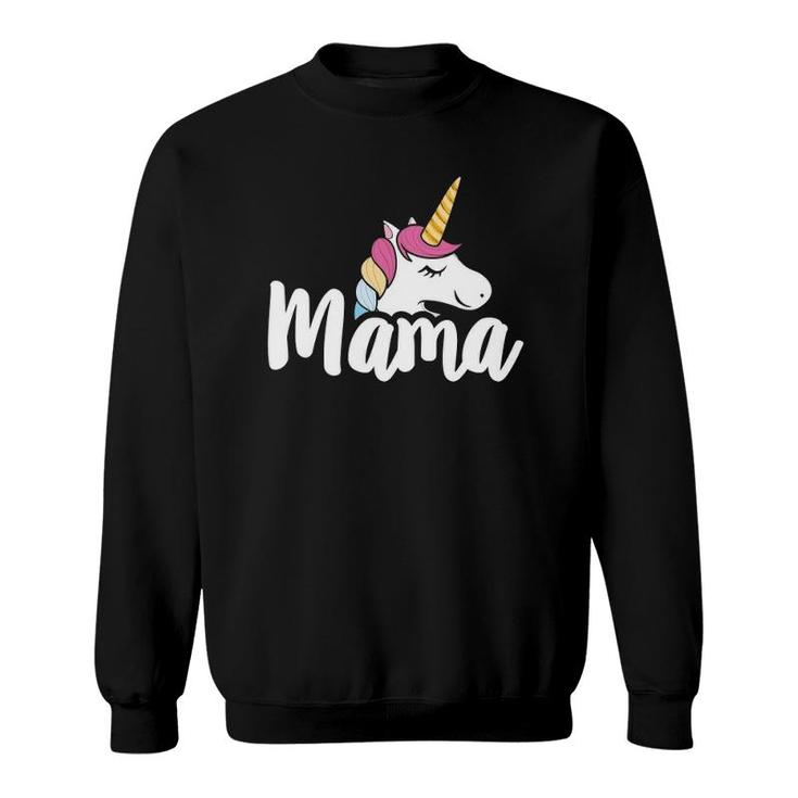 Mom Life S Mama Tees Unicorn Horse Women Grandma Gifts Sweatshirt