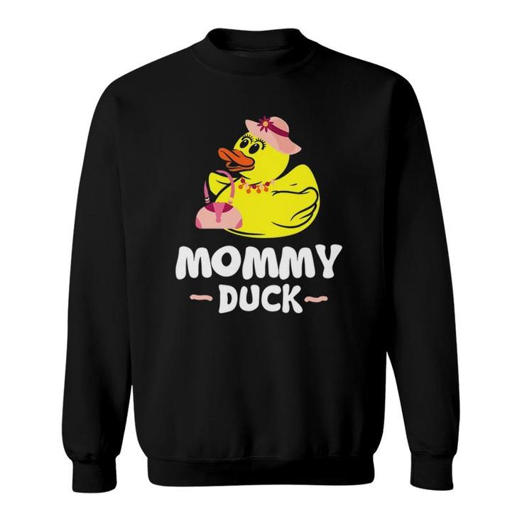 Mommy Duck Cute Mom Rubber Duck Sweatshirt