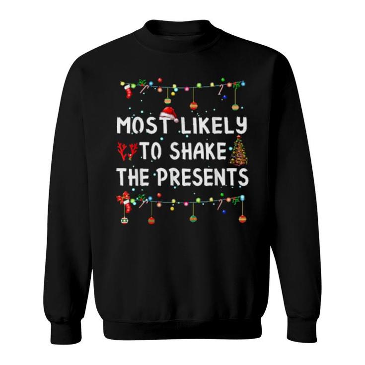 Most Likely To Christmas  Matching Family Pajamas  Sweatshirt