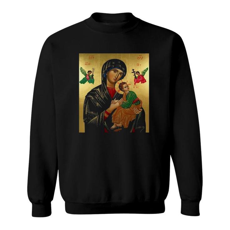 Mother Mary And Jesus Christian Sweatshirt