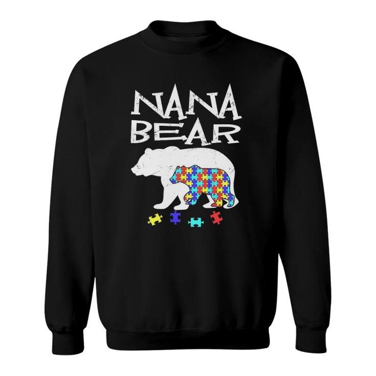 Nana Bear Autism Awareness Autism Mama Mom Mommy Tee Sweatshirt