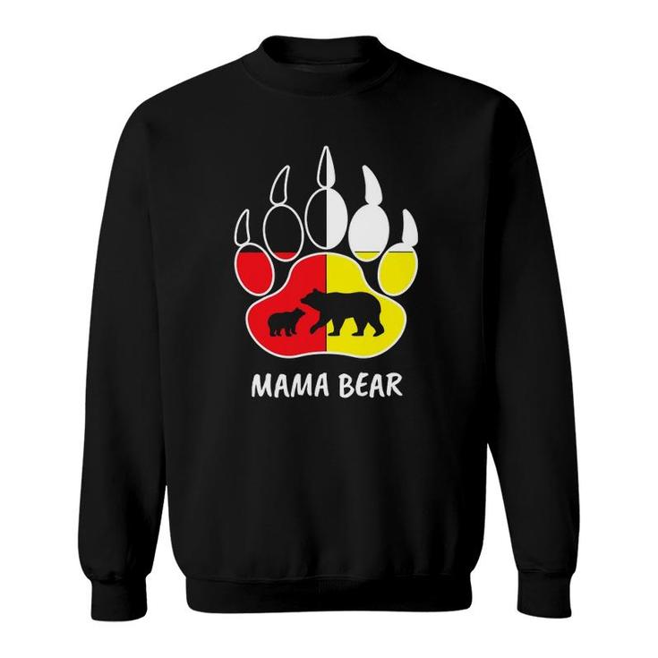 Native Mama Bear Inspired Indigenous Mama Bear Related Mother Sweatshirt