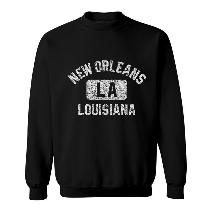 New Orleans Louisiana Gym Style Sweatshirt
