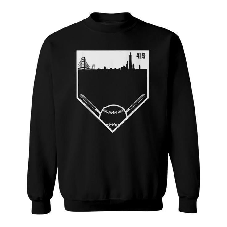 Retro San Francisco Baseball No Plate Like Home 415 T-Shirt Retro San Francisco Baseball No Plate Like Home 415 T-Shirt