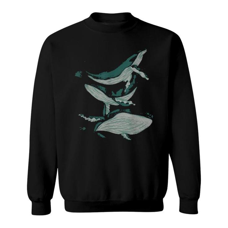 Ocean Mammal Sea Creature Animal Whale Whale  Sweatshirt