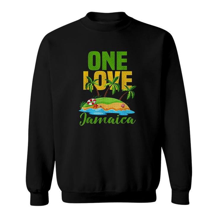 One Love Jamaica Caribbean Vacation Sweatshirt