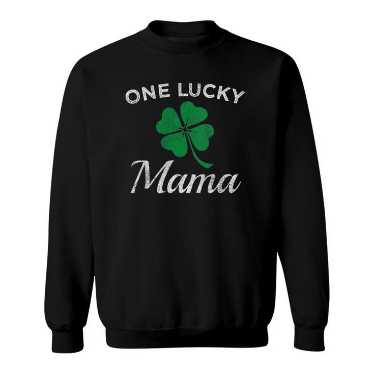 One Lucky Mama - St Patrick's Day Retro Mother Gift Sweatshirt
