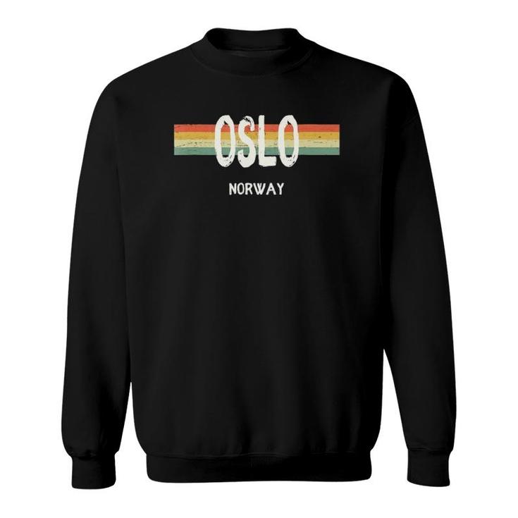 Oslo Norway Vintage Retro 1980S Style Sweatshirt