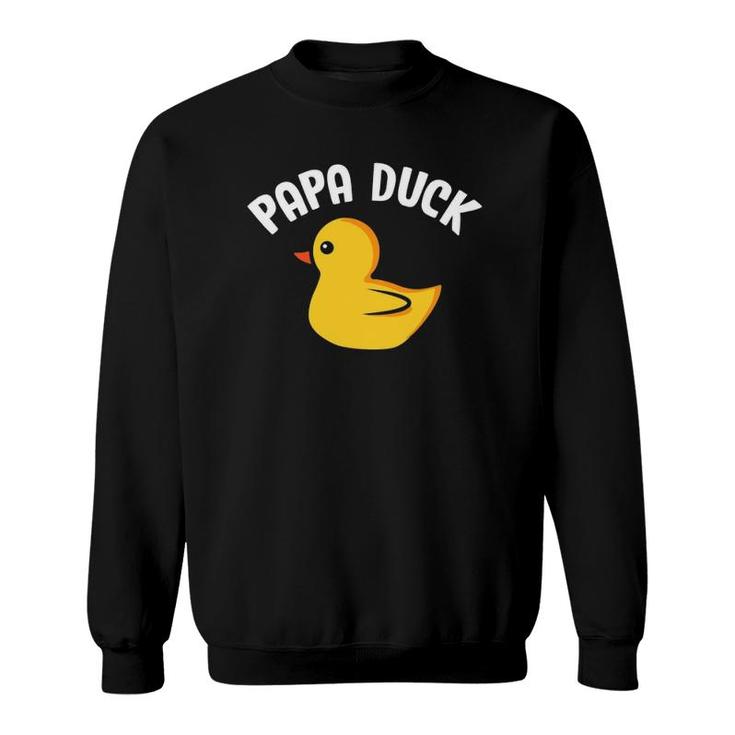 Papa Duck Funny Duck Lover Duck Hunting Father's Day Sweatshirt