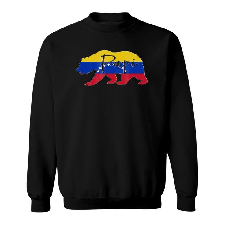 Papi Bear Venezuela Flag Sweatshirt