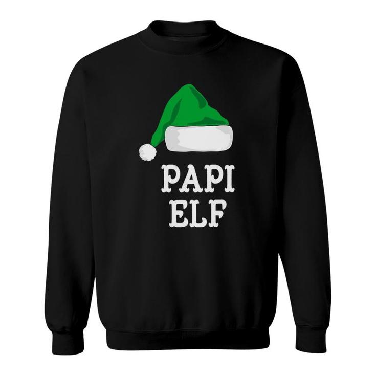 Papi Elf Christmas Matching Family Group Xmas Gift Sweatshirt