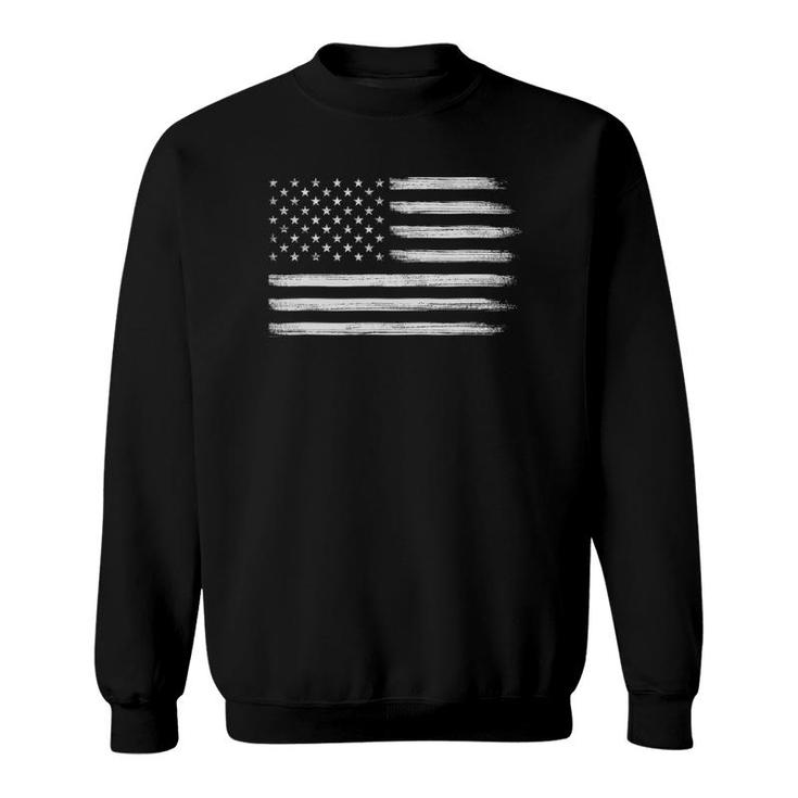 Patriotic Navy Blue American Flag  Cool Usa 4Th Of July Sweatshirt