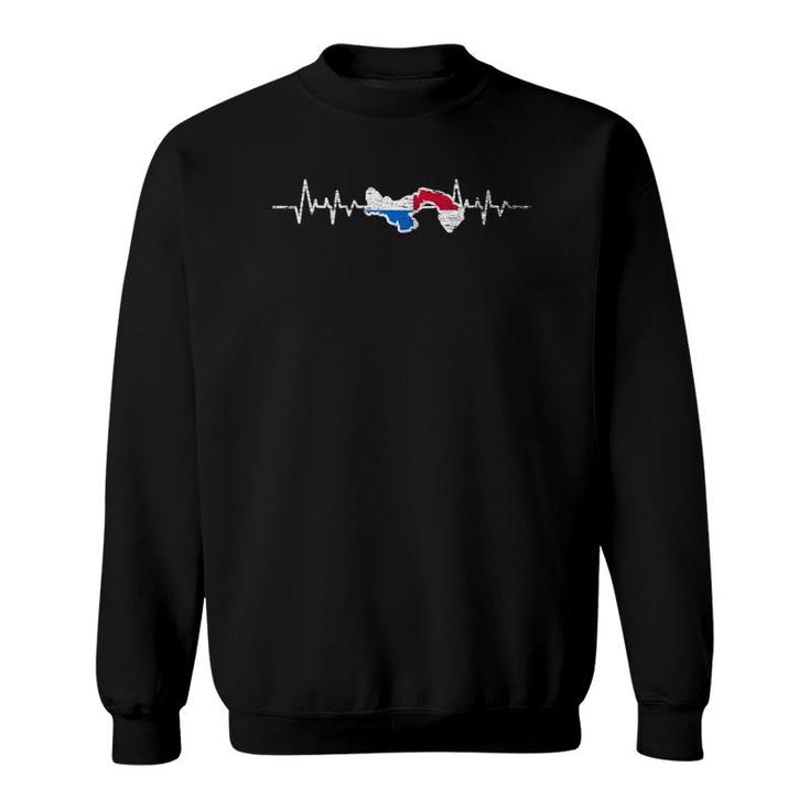 Patriotic Panamanian Flag Heartbeat Panama Sweatshirt Patriotic Panamanian Flag Heartbeat Panama Sweatshirt