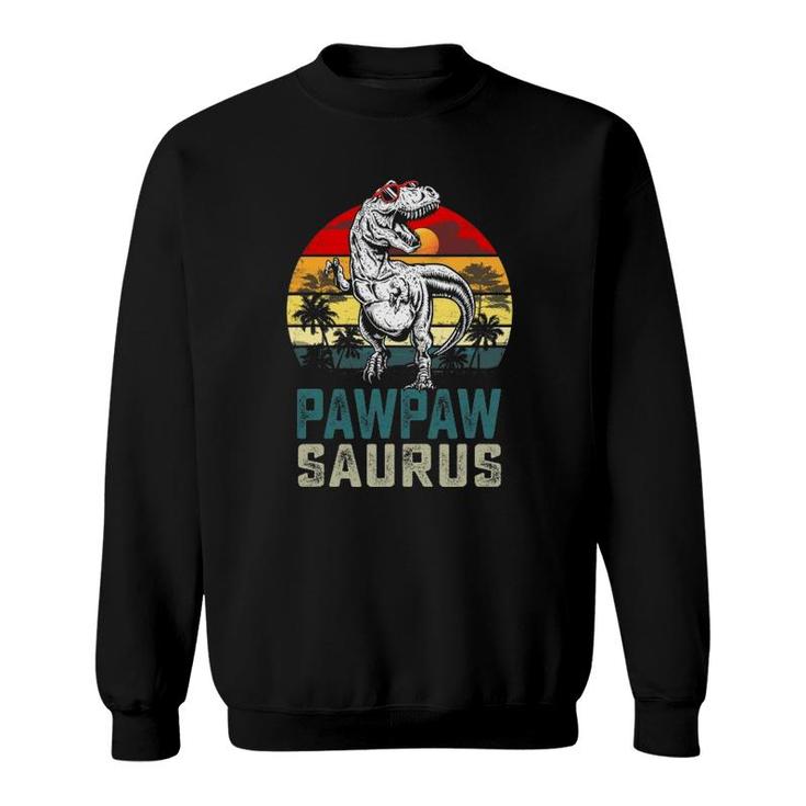 Pawpawsaurusrex Dinosaur Pawpaw Saurus Father's Day Sweatshirt