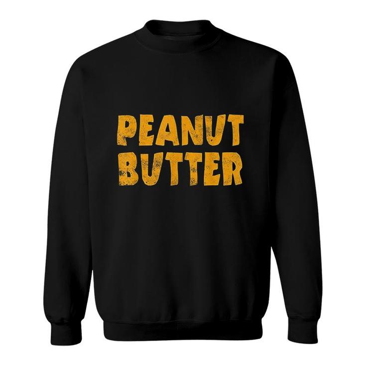 Peanut Butter Funny Matching Couples Halloween Party Costume  Sweatshirt