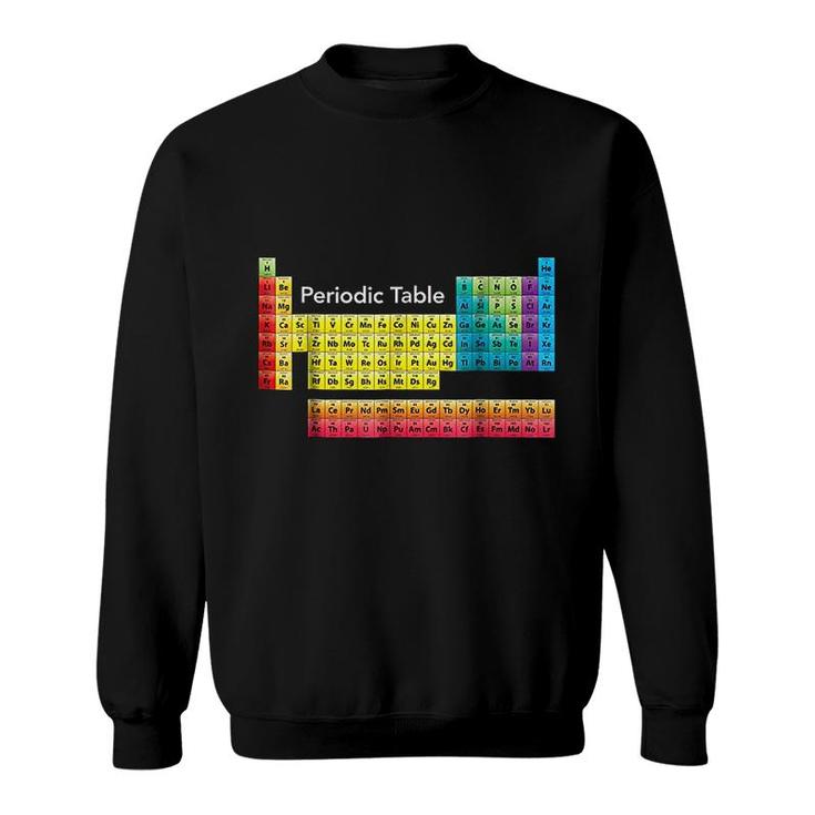 Periodic Table Color Coded Sweatshirt