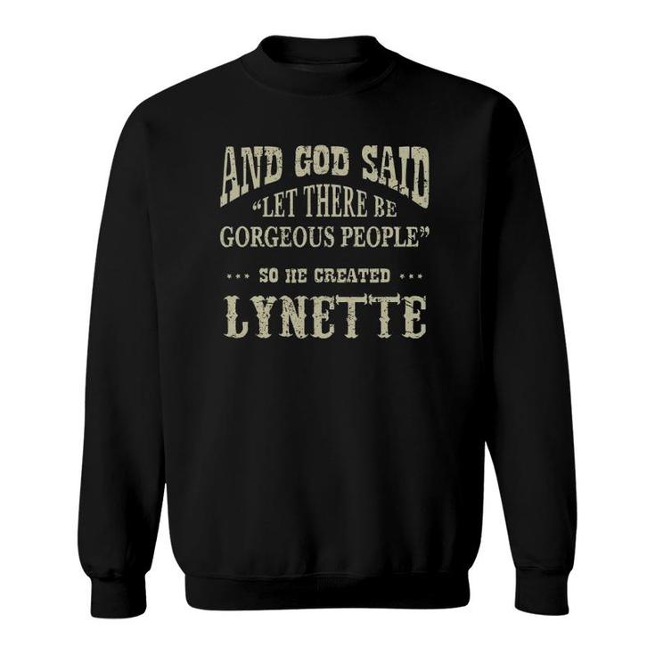 Personalized Birthday Gift Idea For Person Named Lynette Sweatshirt