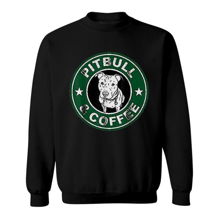 Pitbull And Coffee Cute Sweatshirt
