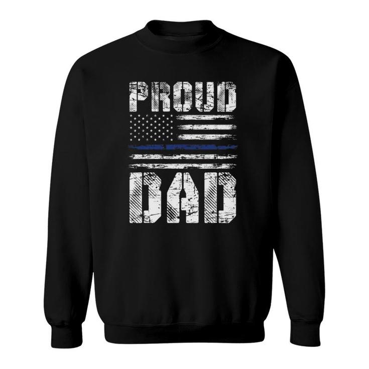 Police Officer Father's Day Gift Us Pride Police Sweatshirt