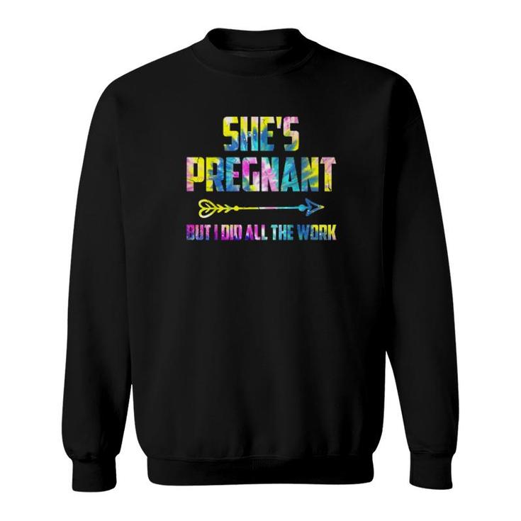 Pregnancy Announcement  For Dad Baby Reveal  Sweatshirt