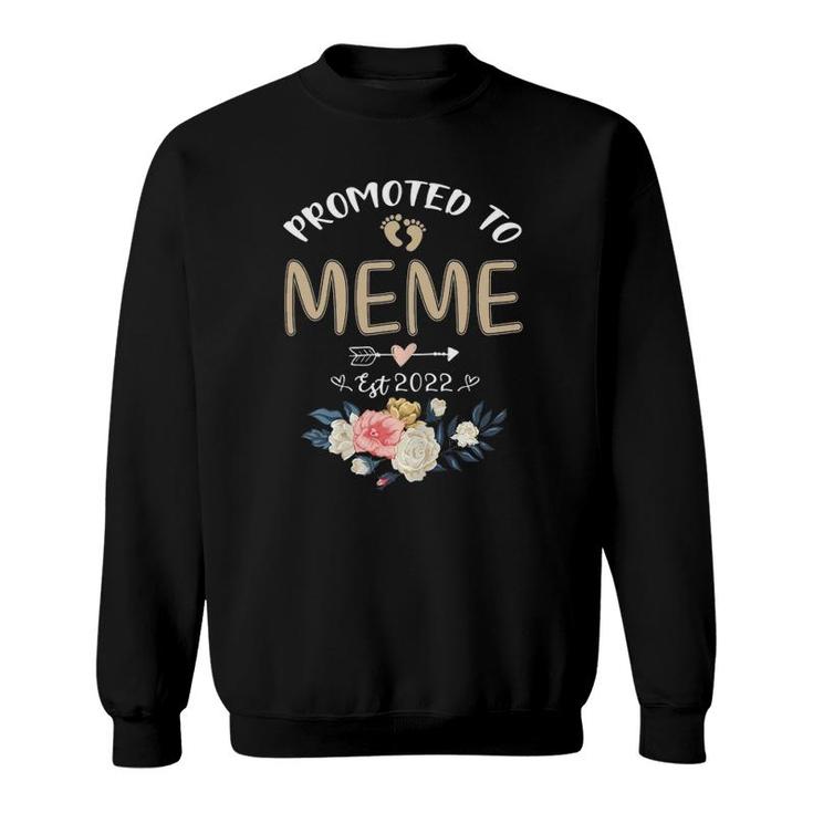 Promoted To Meme 2022 First Time Mother New Mom To Be Gift Sweatshirt