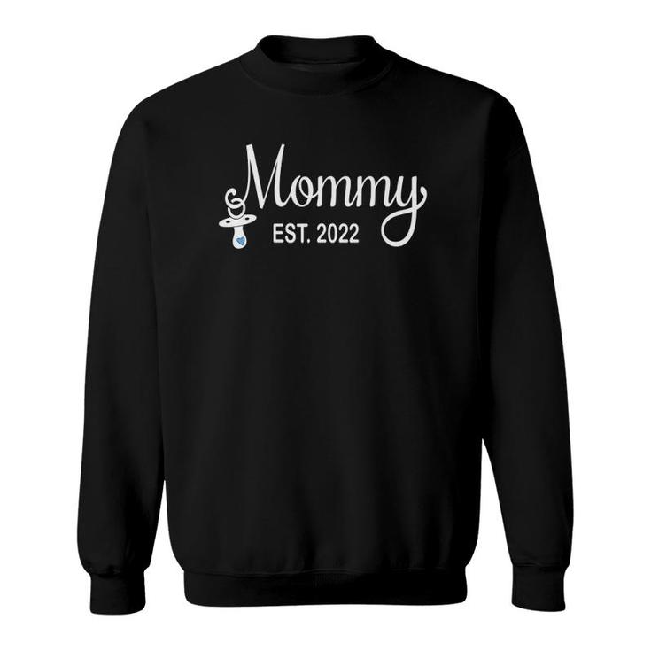 Promoted To Mom 2022 Cute Mommy Est 2022 Ver2 Sweatshirt