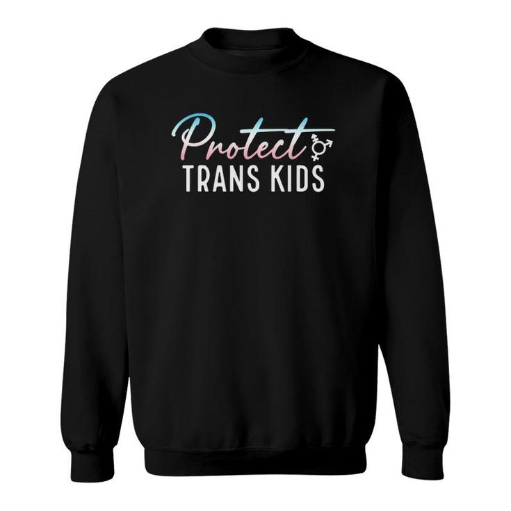 Protect Trans Kids Lgbt Pride Funny Black Trans Transgender Sweatshirt